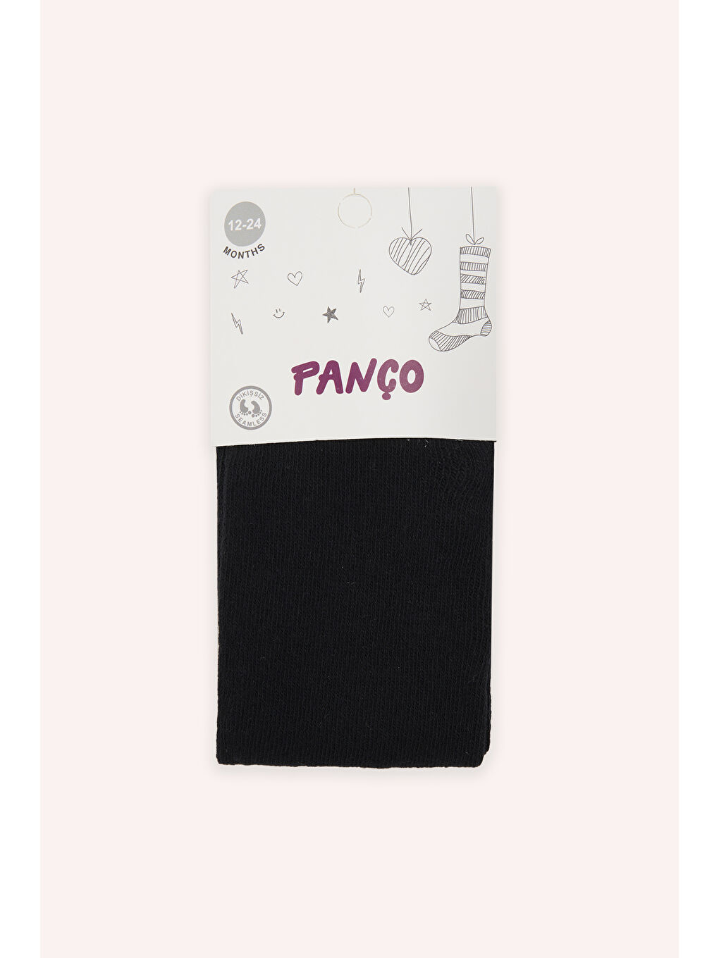 Kız Bebek Pamuklu Siyah Külotlu Çorap