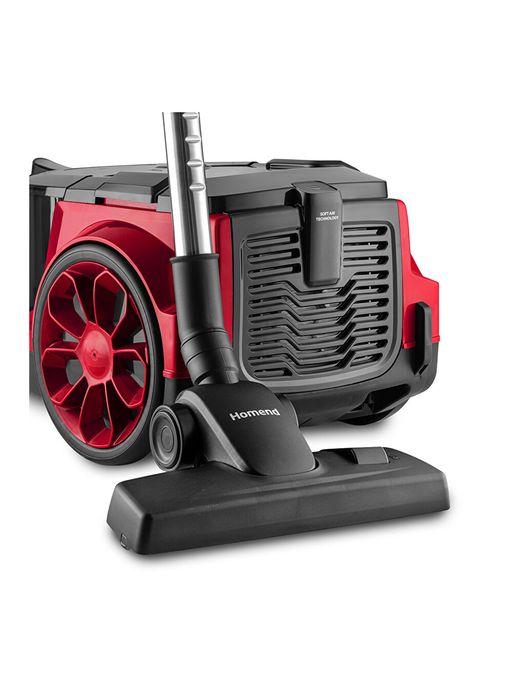 Dustider 1255H Yatay Süpürge Kırmızı Siyah-2