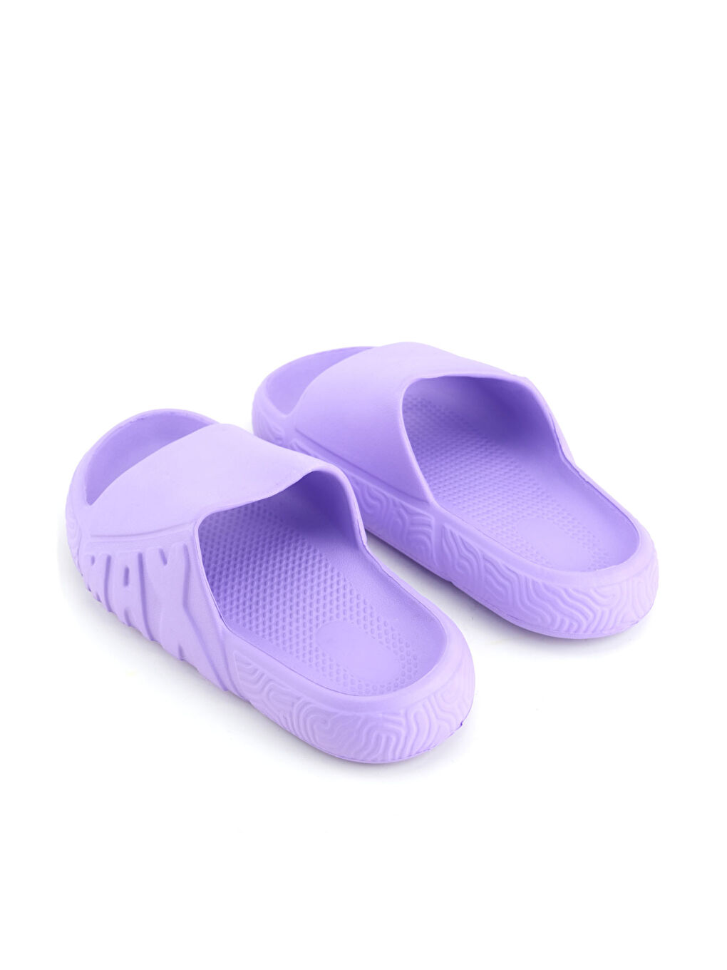 Lila Yazlık Kız Çocuk Eva Islak Zemine Uygun Ev Bahçe Banyo Havuz Terlik-3