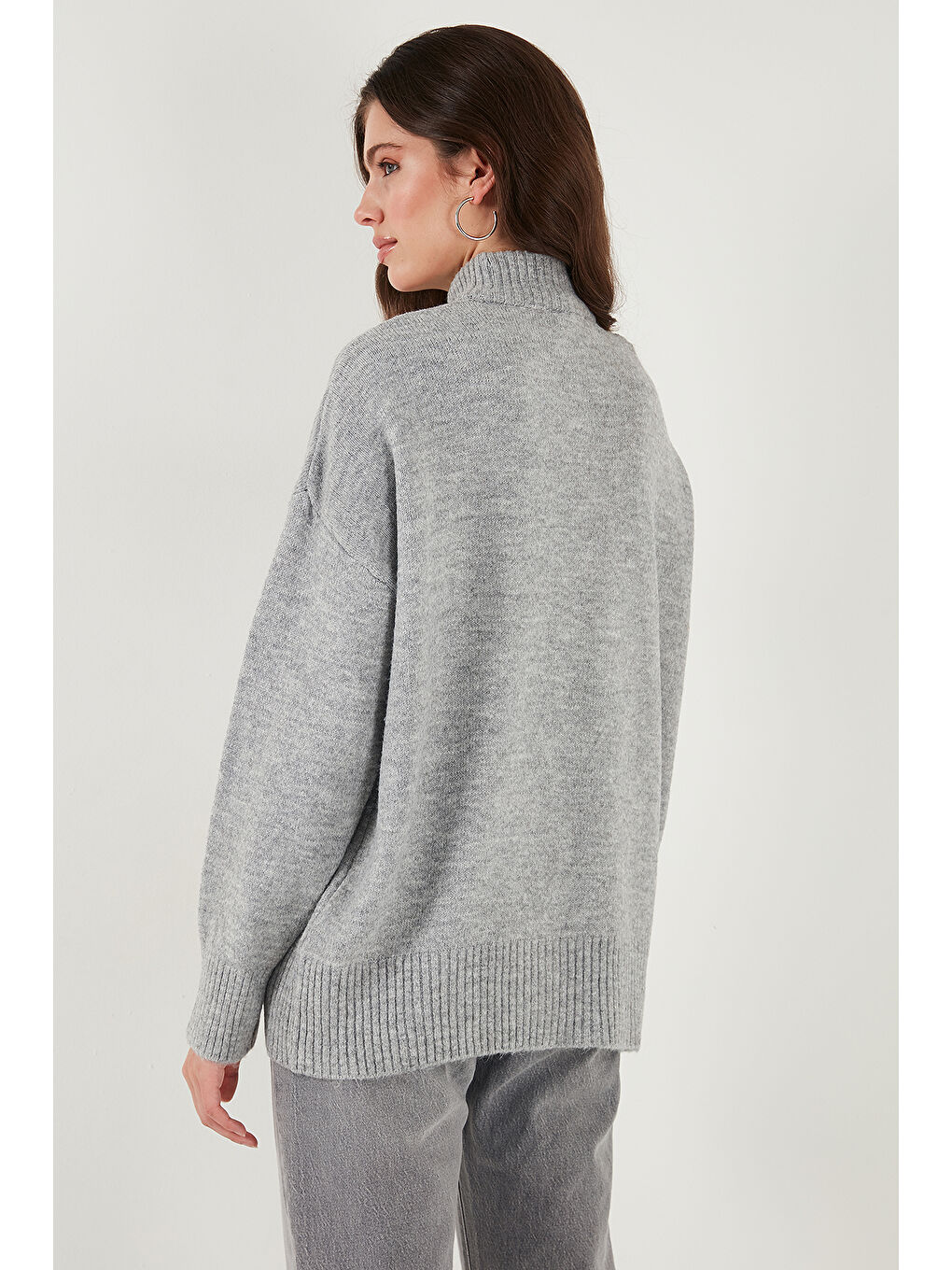 Siyah Oversize Fit Balıkçı Yaka Yumuşak Dokulu 2'li Paket Triko Kazak 680KZ00469S2-4