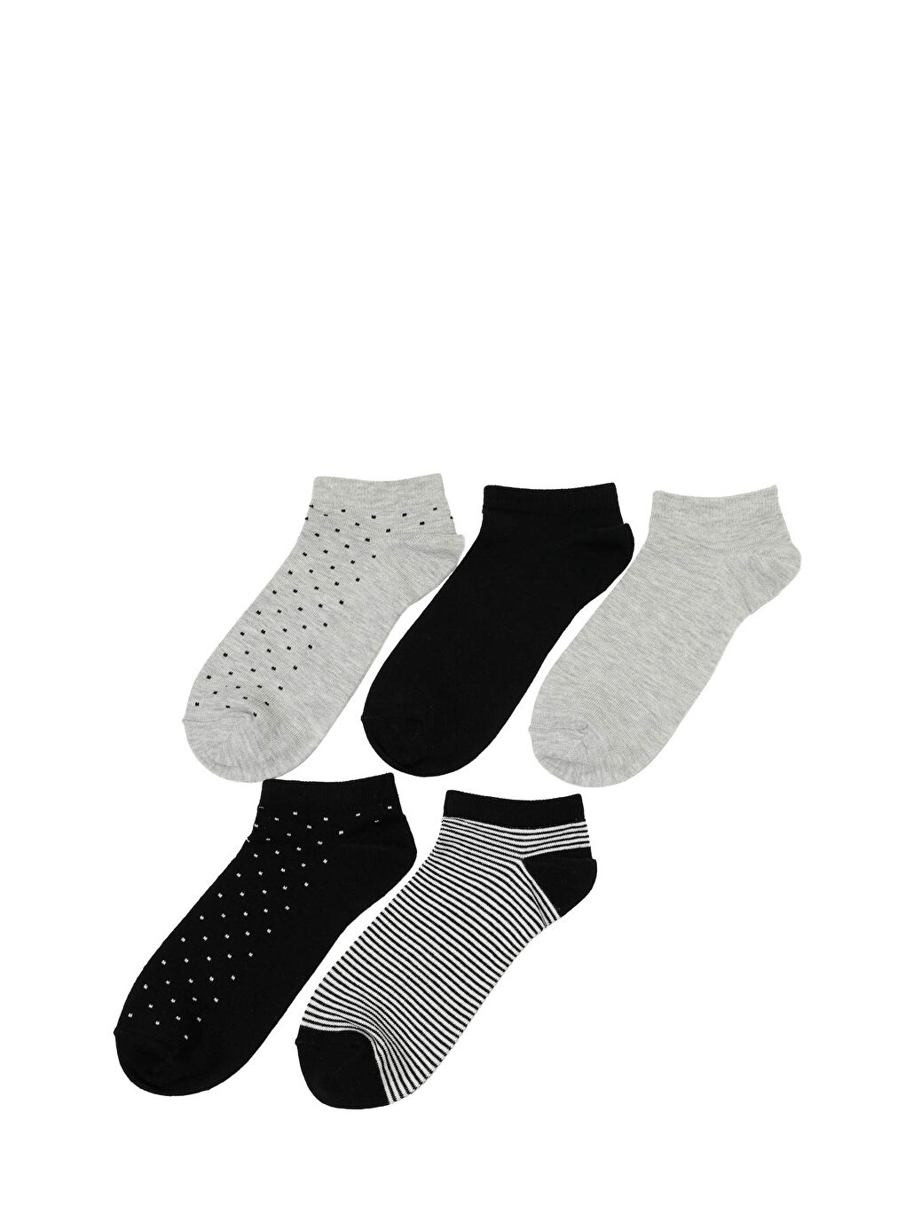 Karışık PAYKAN 5LI PTK-M 5PR Çok Renkli Erkek 5'li Patik Çorap