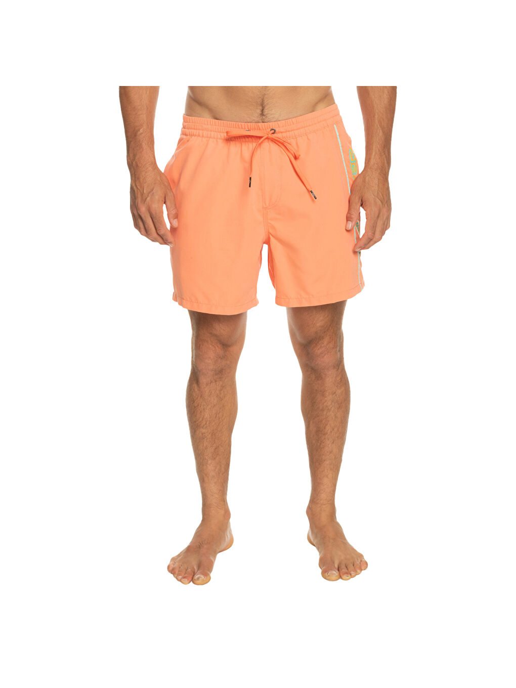 Mercan Erkek Şort Volley Short Vert Somon Günlük Giyim-2