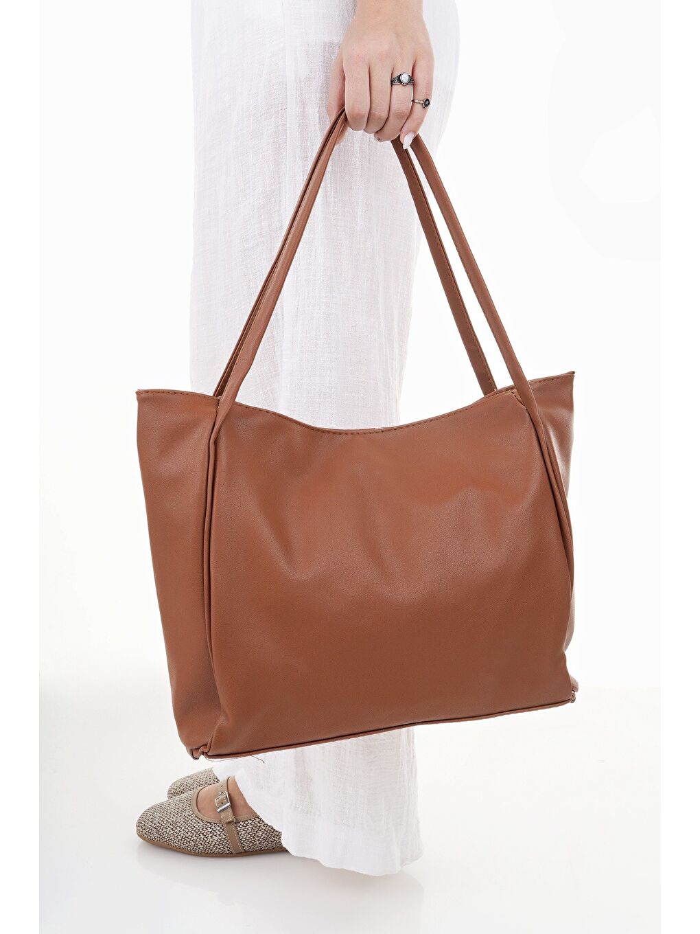 Kahverengi LEA Kadın Shopper El ve Omuz Çantası