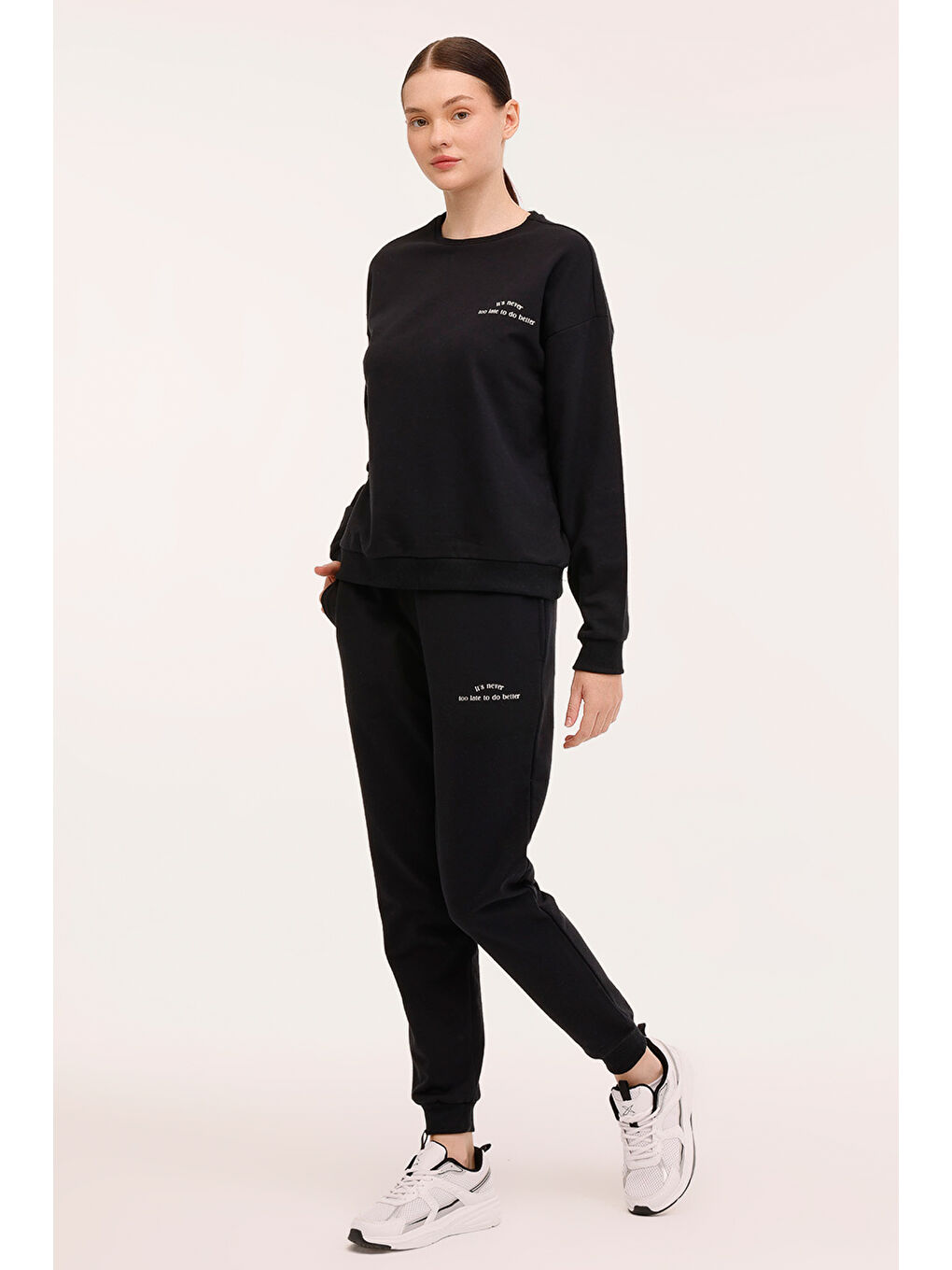 Kinetix WB AURA BSC 16OV82 4PR Siyah Kadın Sweatshirt - 2