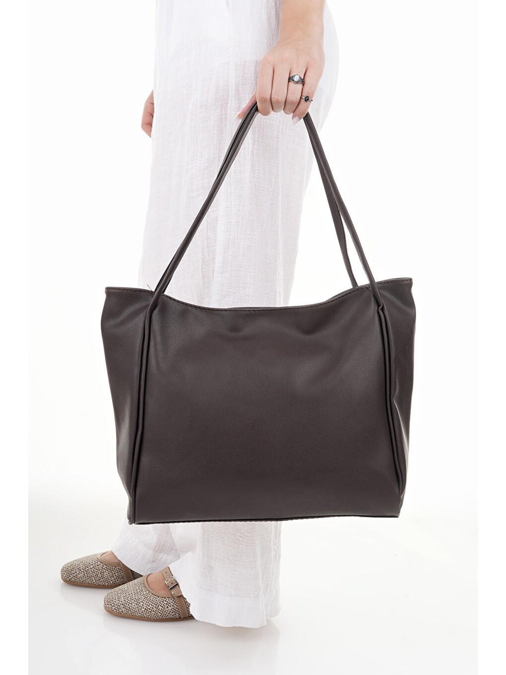 Kahverengi LEA Kadın Shopper El ve Omuz Çantası