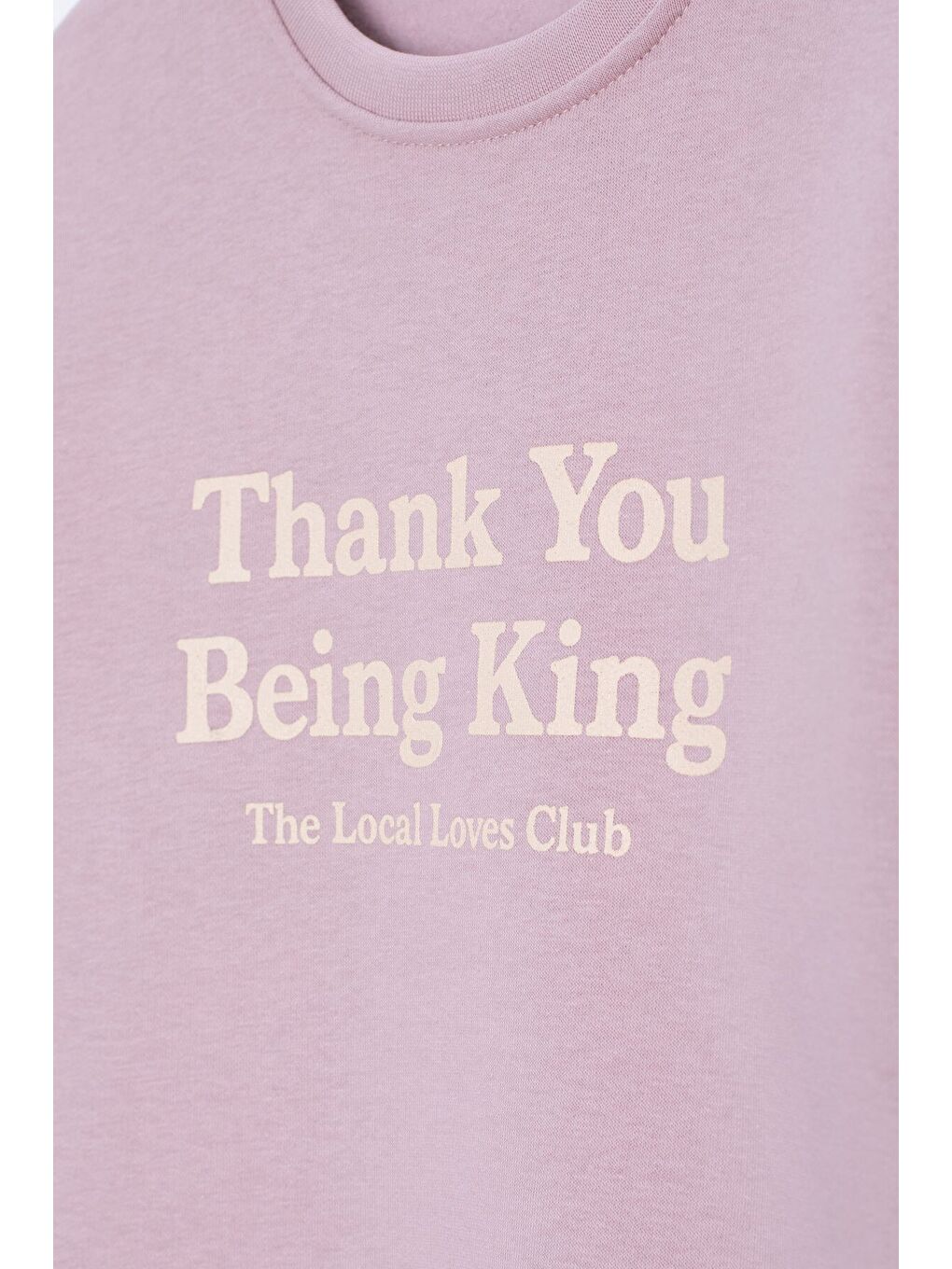 Pembe Gül Kurusu Yazı Baskılı Bisiklet Yaka Kız Çocuk Şardonlu Sweatshirt 23259-3