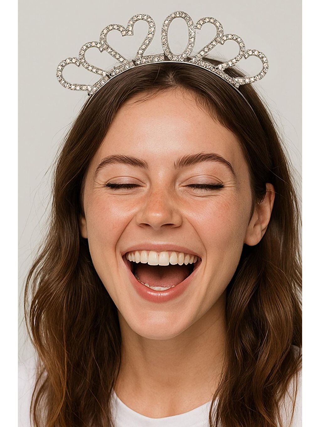 Gri 20 Yaş Doğumgünü Parti Tacı-2