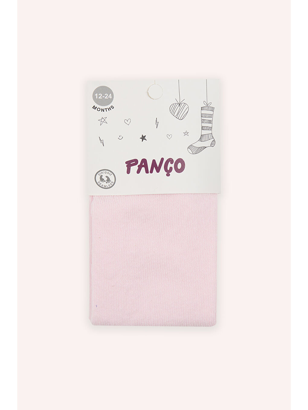 Kız Bebek Pamuklu Pembe Külotlu Çorap