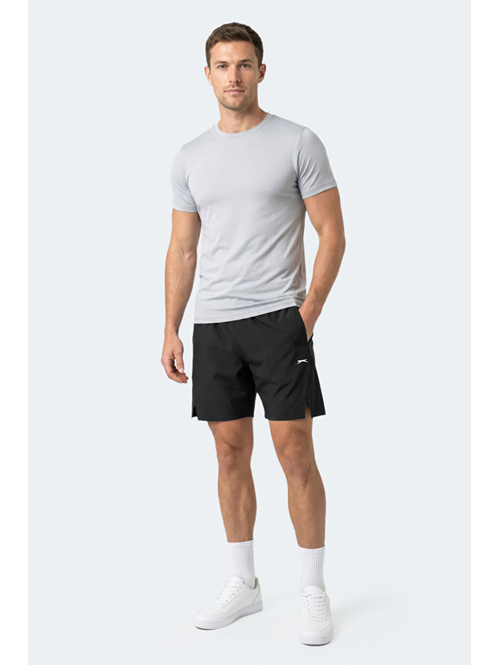 RADIANT Erkek Cepli Fıtness Siyah Şort-1