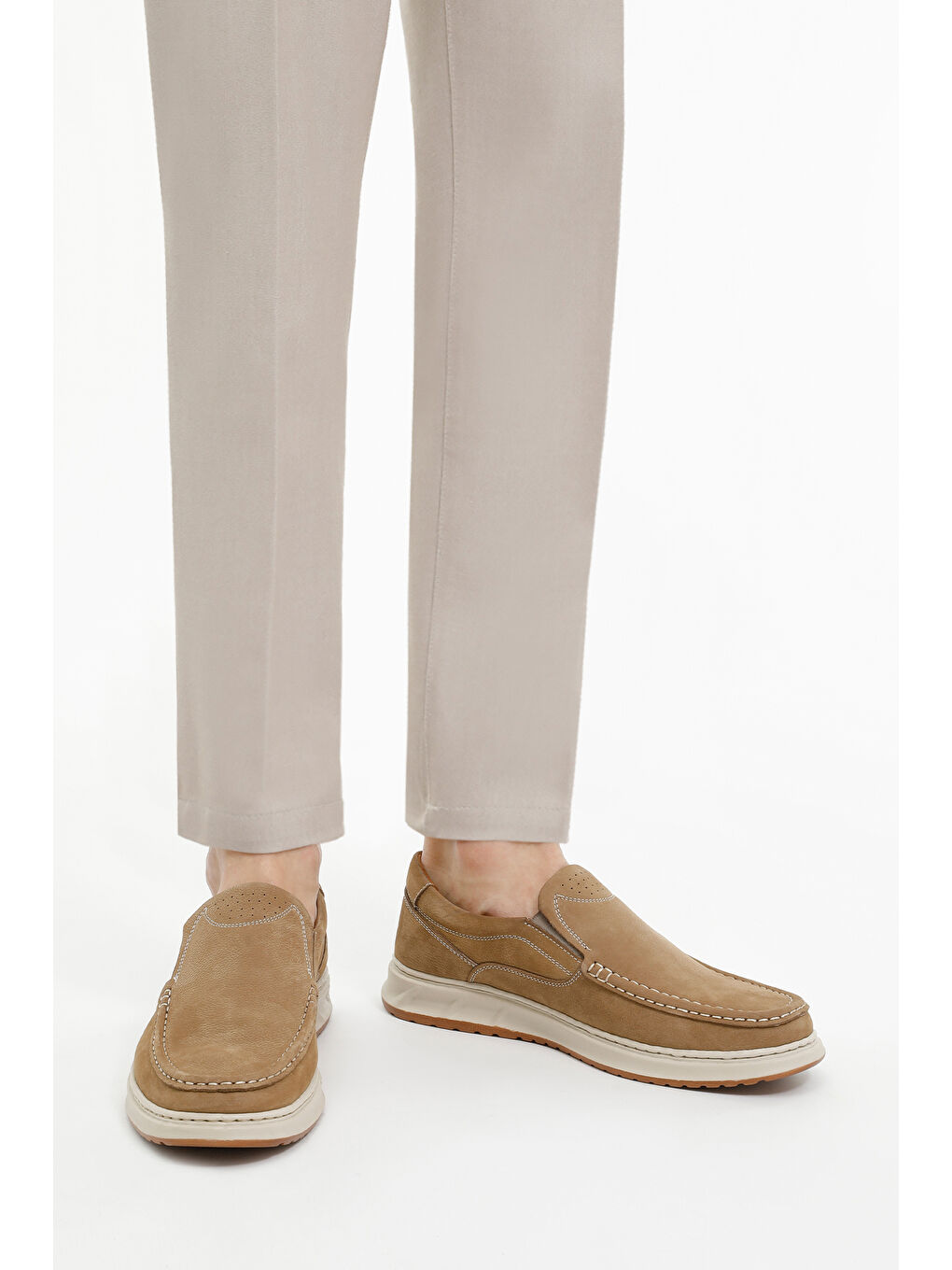 Bej 104380N.M 3FX Kum Rengi Erkek Rahat Ayakkabı-1