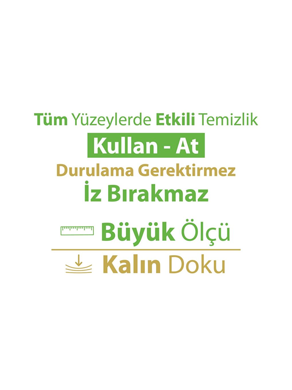 Turco Doğadan Pratik Yüzey Temizlik Havlusu 3x100 & Yer Temizlik Havlusu 2X50 Karma Paket-2