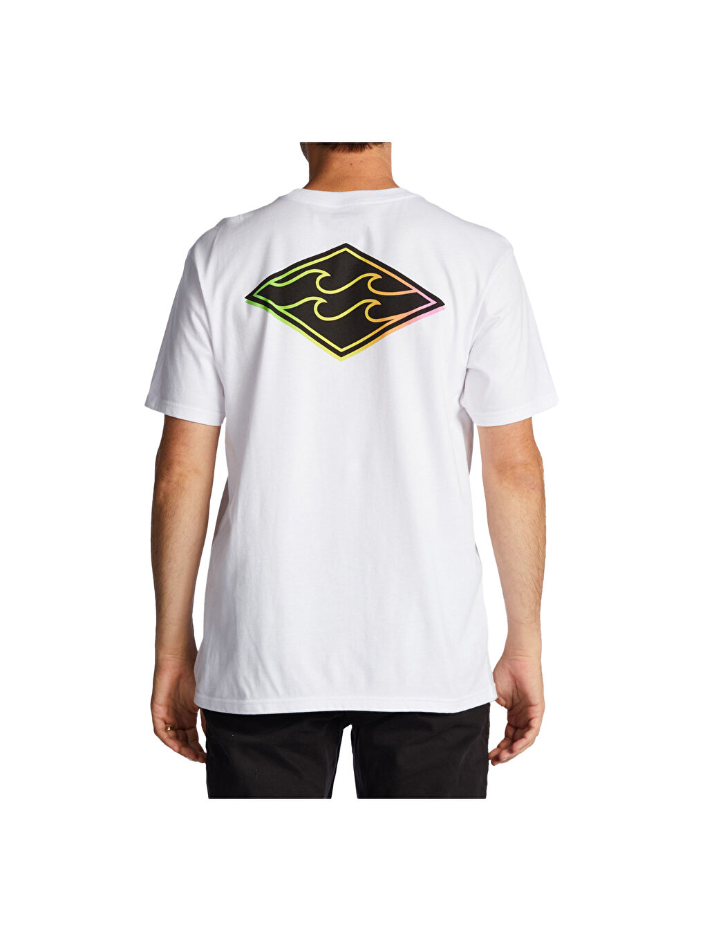 Crayon Wave Ss Erkek Beyaz Tişört-2
