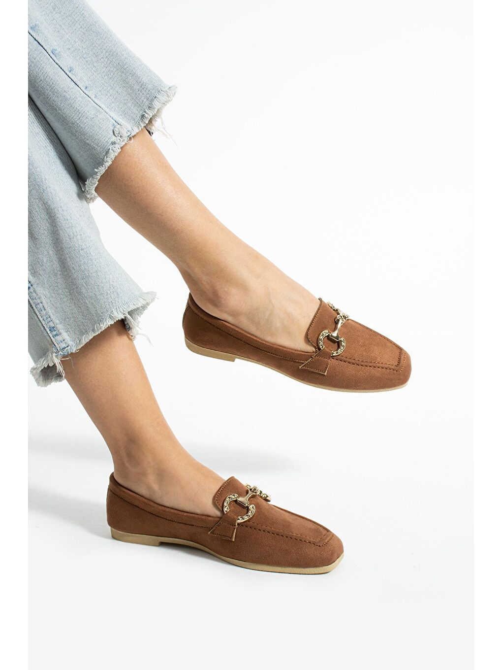 Kahverengi ALY-164 Kadın Babet Günlük Kadın Ayakkabı