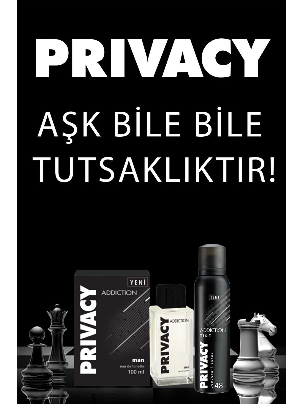 Privacy Beyaz Man Addiction Erkek Deodorant 6x150ml - 4