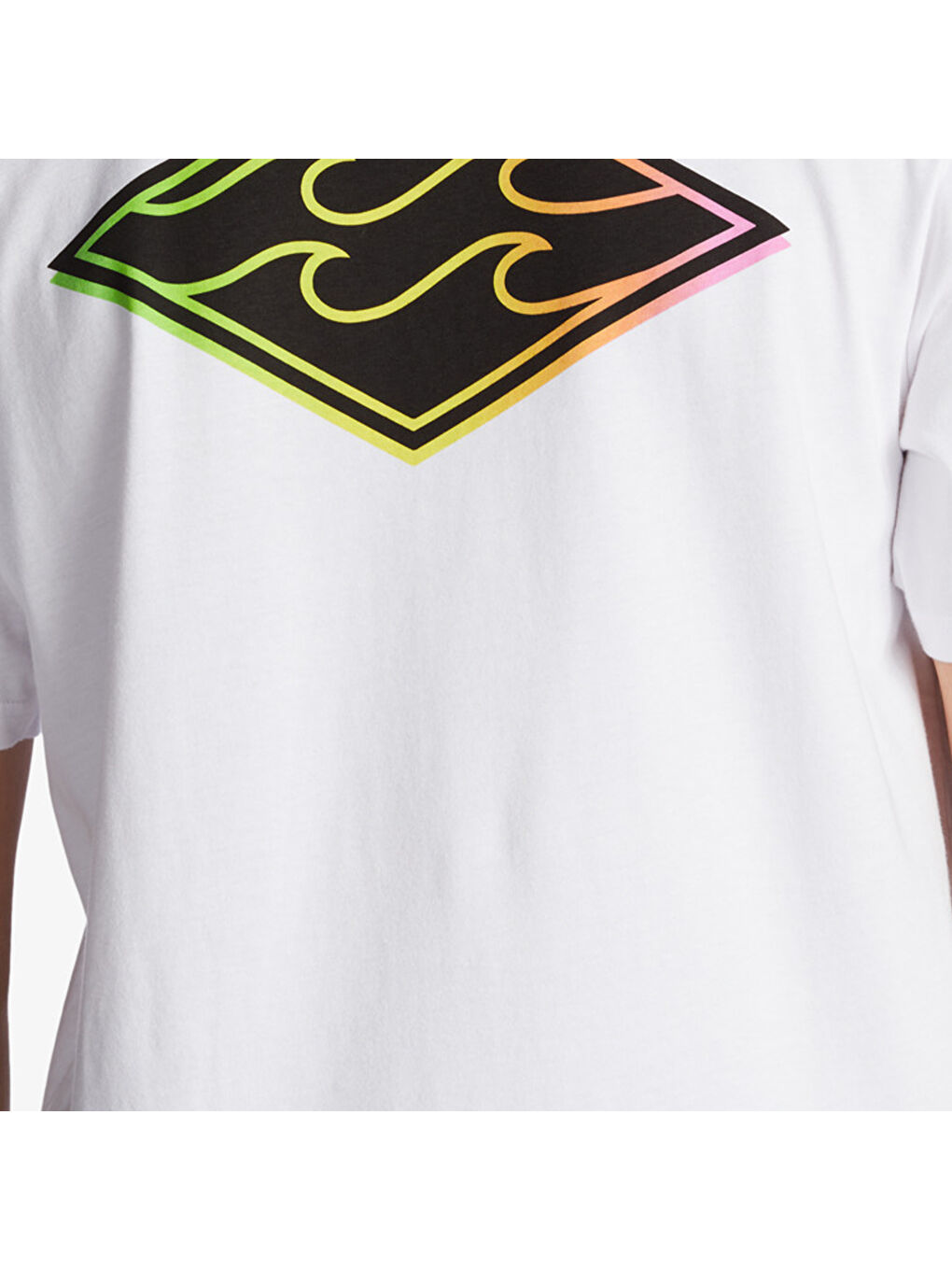 Crayon Wave Ss Erkek Beyaz Tişört-4