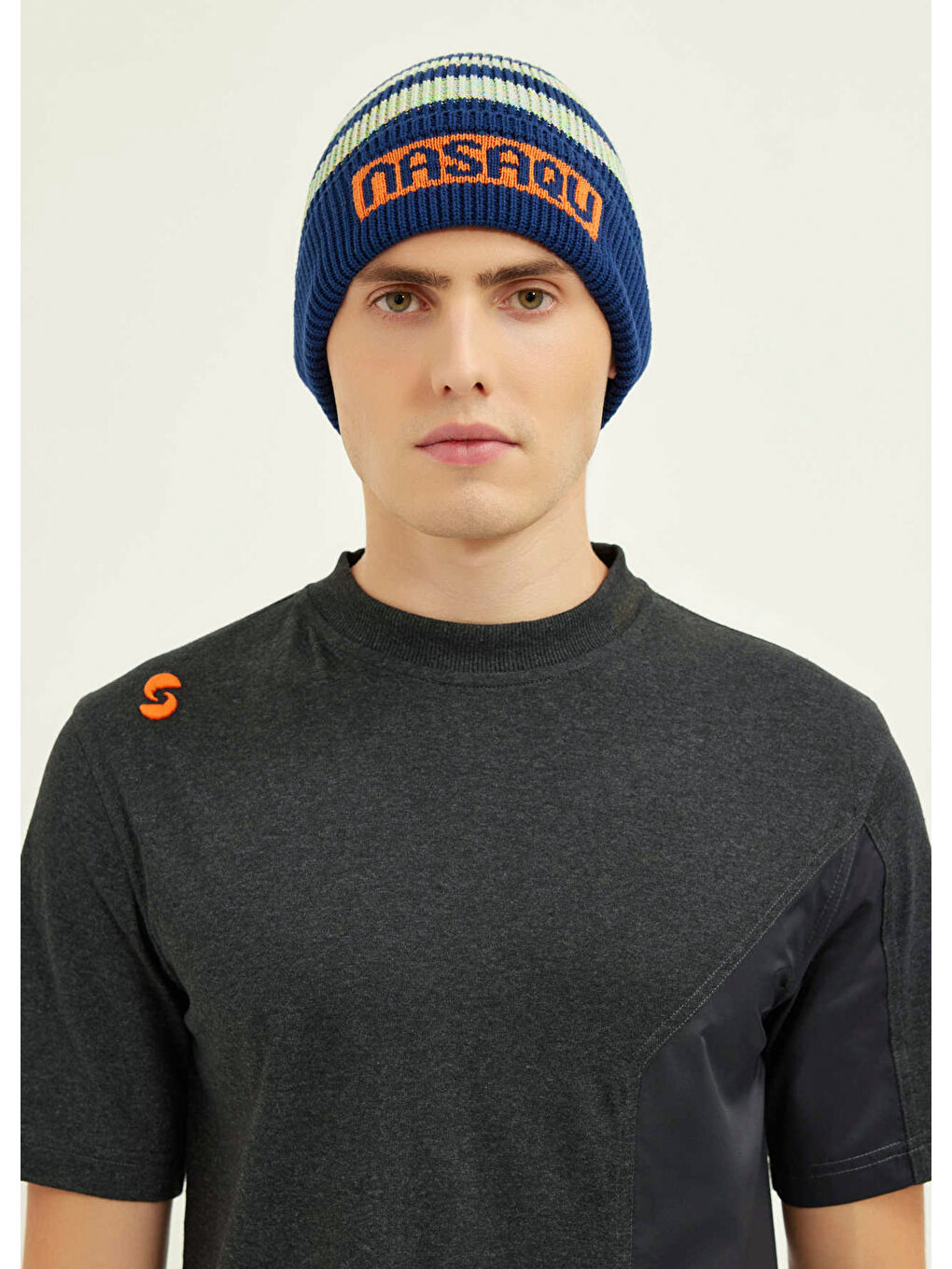 Baltu Unisex Lacivert Mavi Çizgili Bere