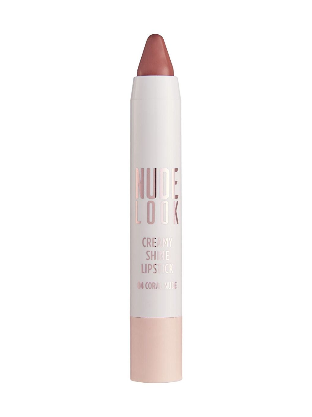 Nude Look Creamy Shine Lipstick No: 04 Coral Nude - Kalem Ruj-1