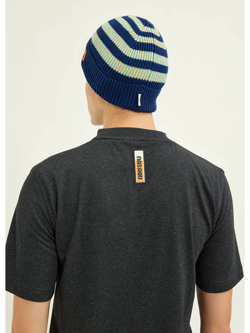 Baltu Unisex Lacivert Mavi Çizgili Bere-5