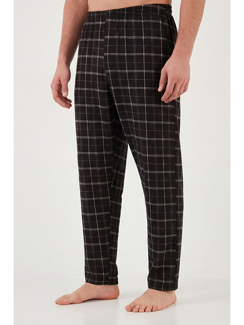 Siyah Pamuklu Regular Fit Baskılı Pijama Takımı 6096165-3