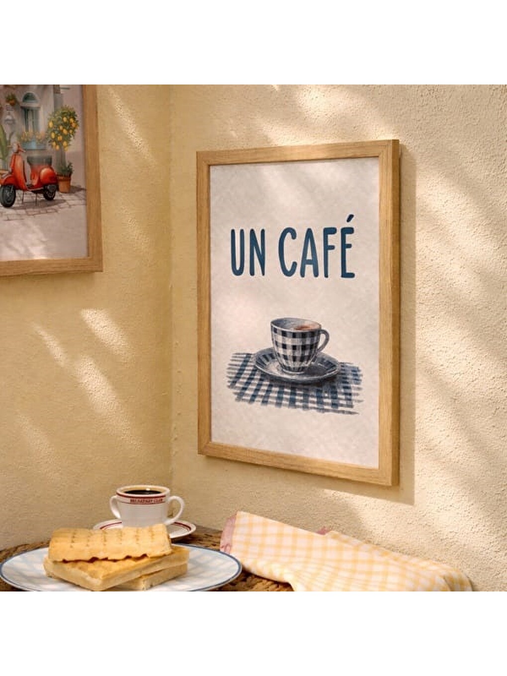Karışık Deco Un Cafe Duvar Panosu - Renkli - 30x40 Cm-2