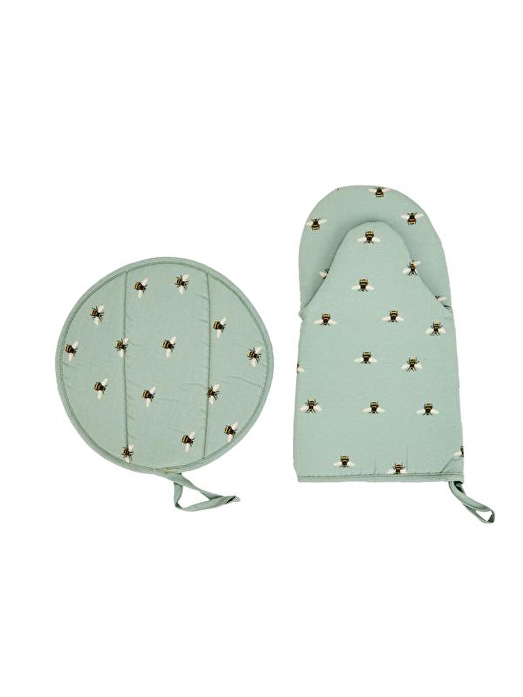 Karışık Soft Arı Desenli Eldiven Tutaç Seti - Renkli-1