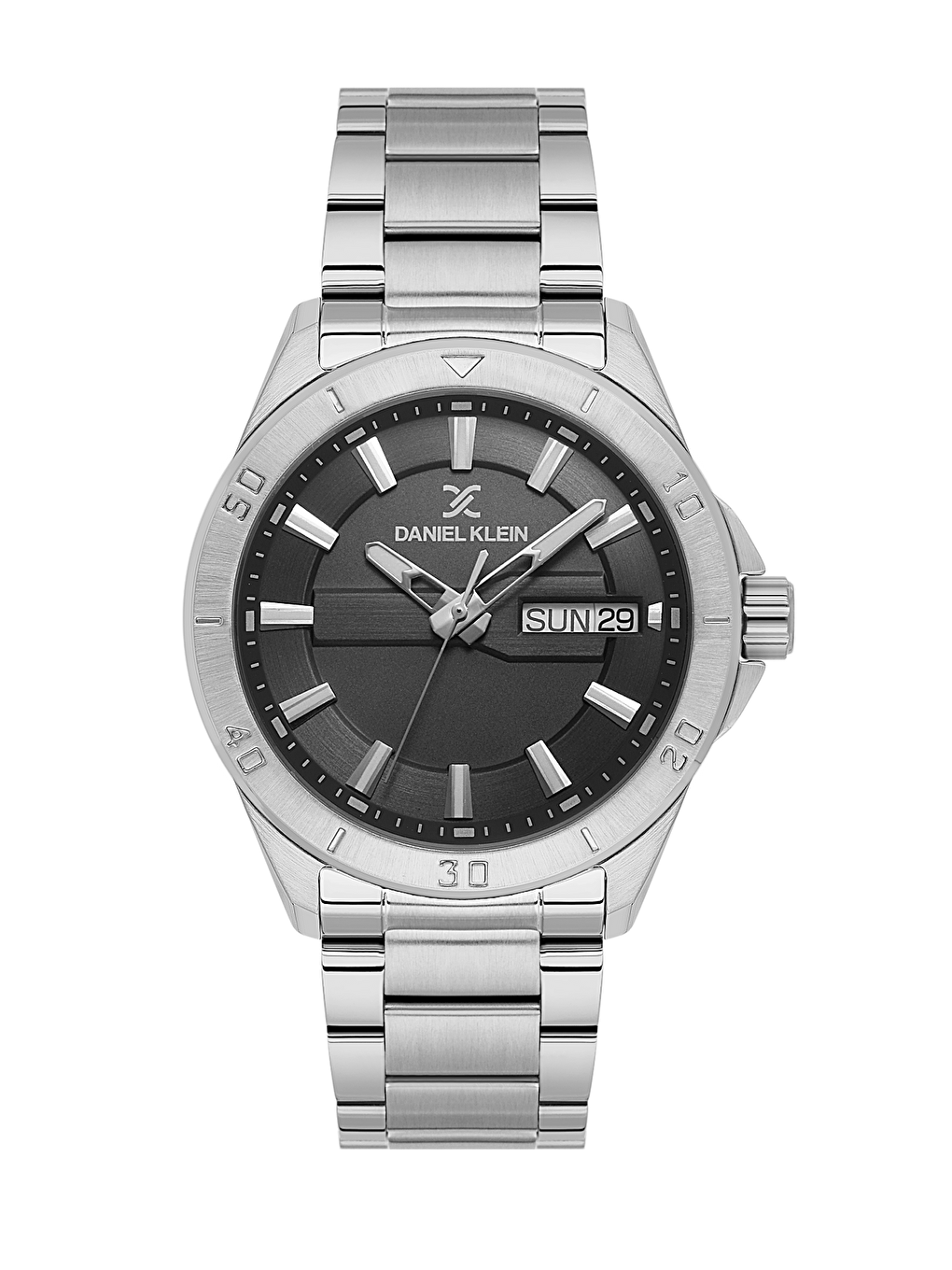 Gri Orijinal  Su Geçirmez 2 Yıl Garantili DKE.1.10823-2  Erkek Kol Saati