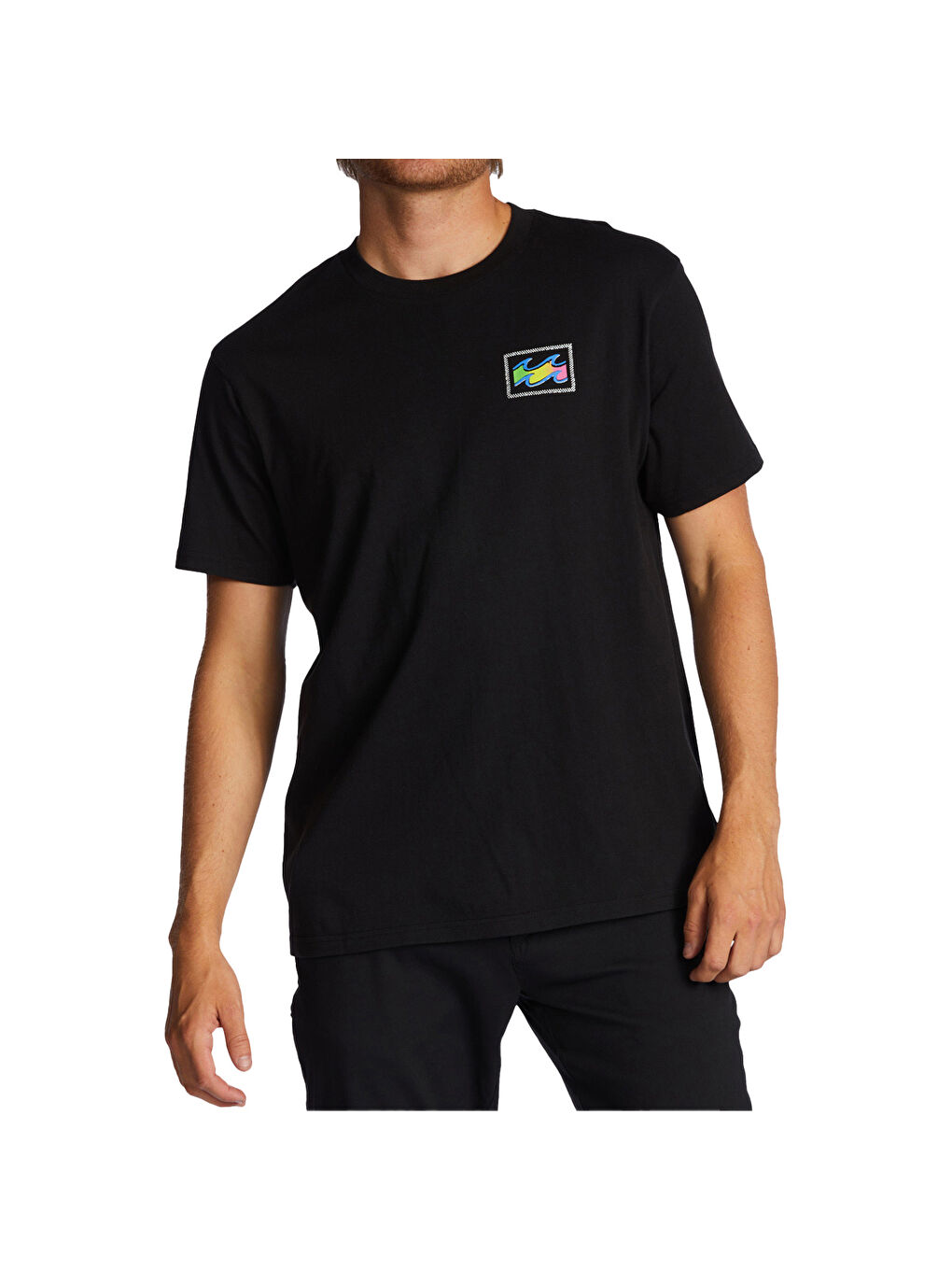 Crayon Wave Ss Erkek Siyah Tişört-2