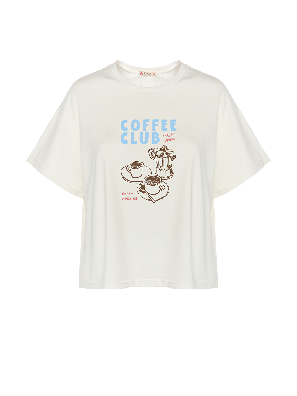 Mavi Kadın Pamuklu Kısa Kollu Pötikare Desenli Şortlu Pijama Takımı-2
