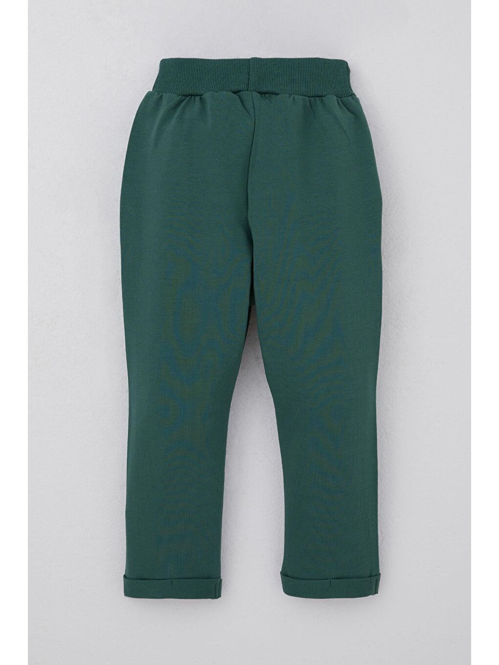 Erkek Bebek Eşofman Altı Ayıcık Armalı Düğme Aksesuarlı Zümrüt Yeşili (9 Ay-3 Yaş)-1