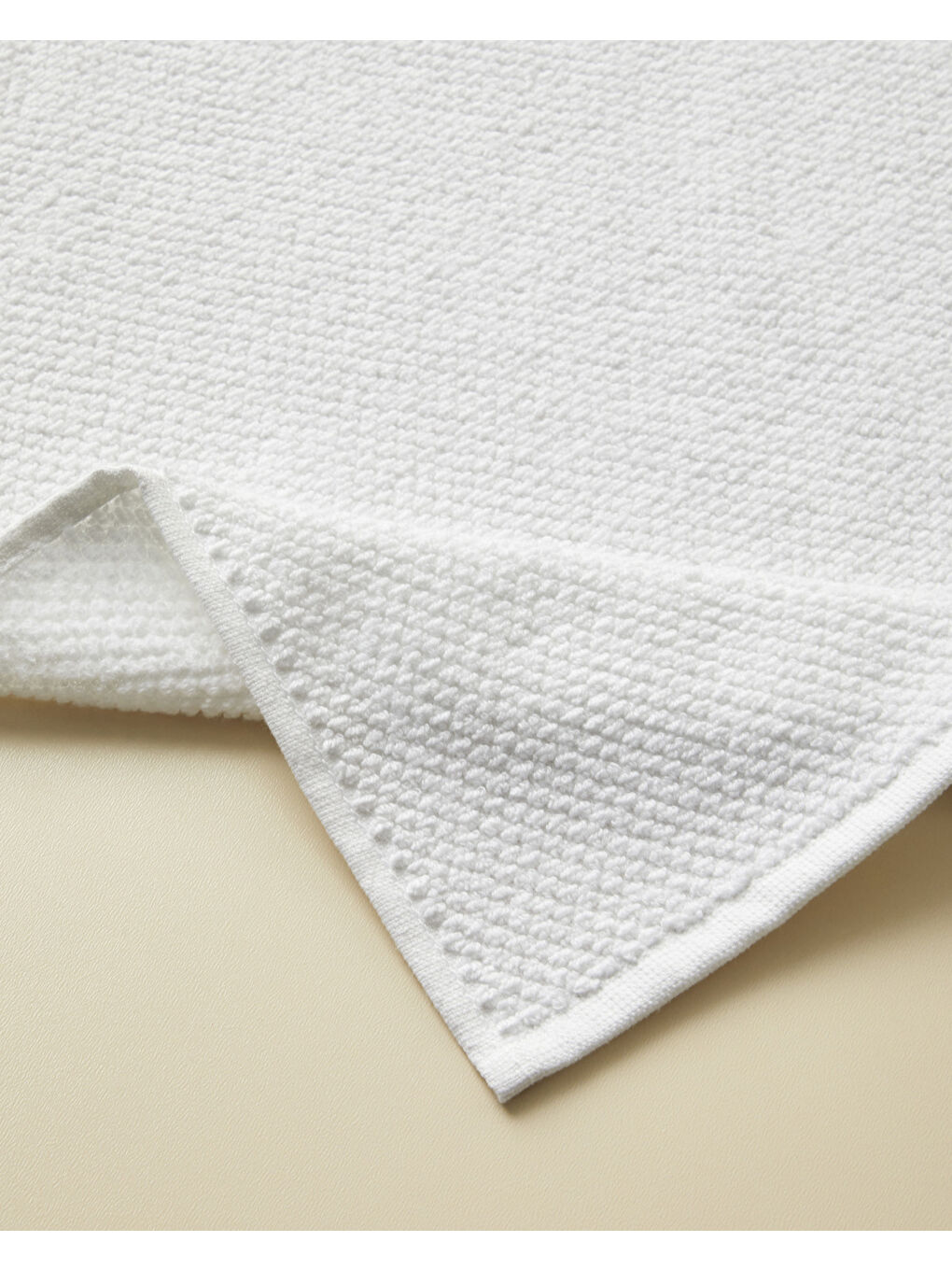 Sandy Stripe Pamuk Ayak Havlusu 50x70 cm Beyaz-1