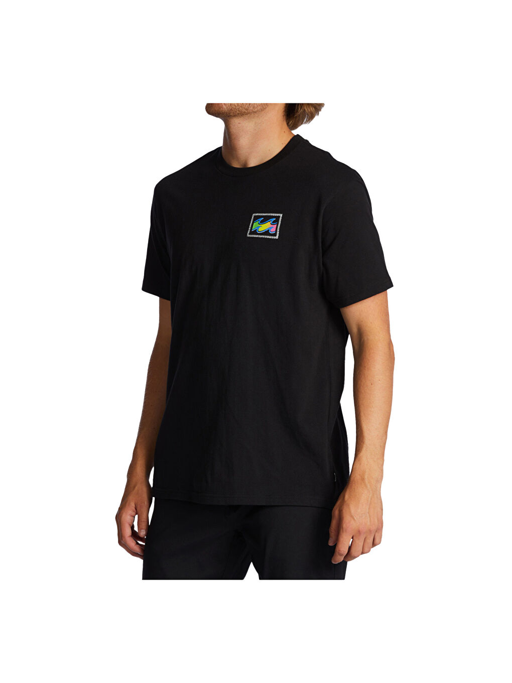 Crayon Wave Ss Erkek Siyah Tişört-5