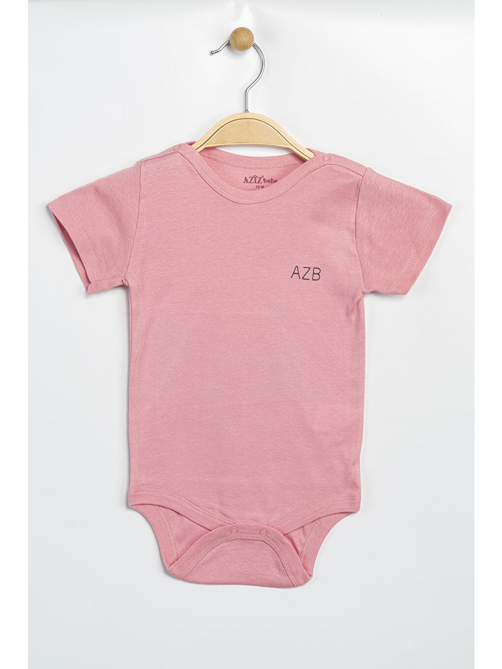 Kırmızı Erkek Kız Bebek Çıtçıtlı % 100 Pamuk Body & Zıbın