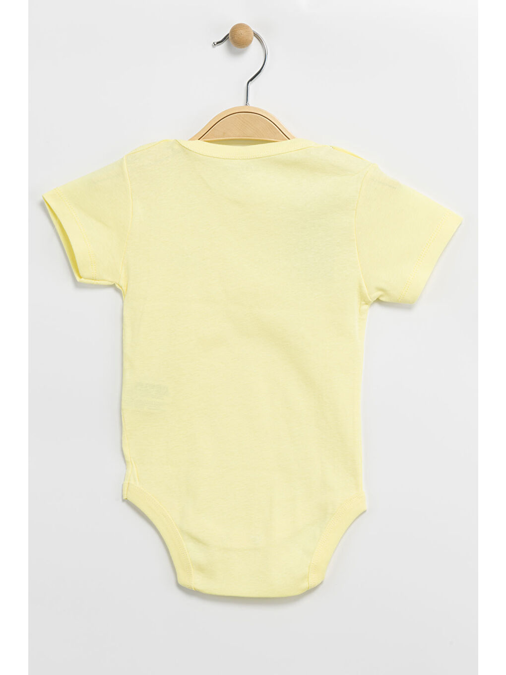 AZİZ BEBE Sari Erkek Kız Bebek Çıtçıtlı % 100 Pamuk Body & Zıbın - 1