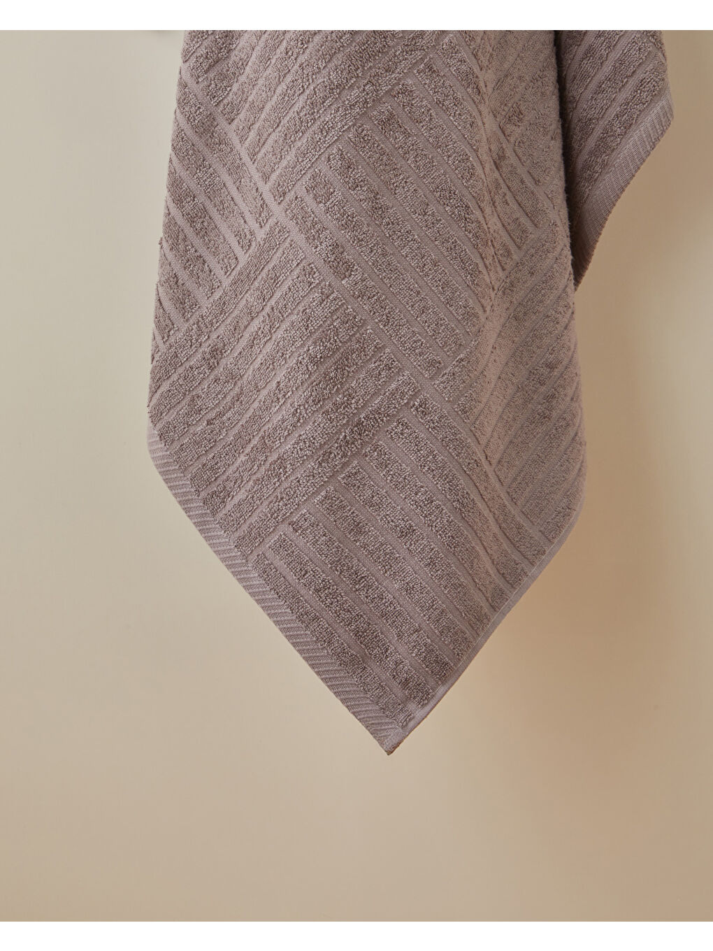 Kahverengi Panera Pamuk Banyo Havlusu 90x150 cm Sisli Kahve-1