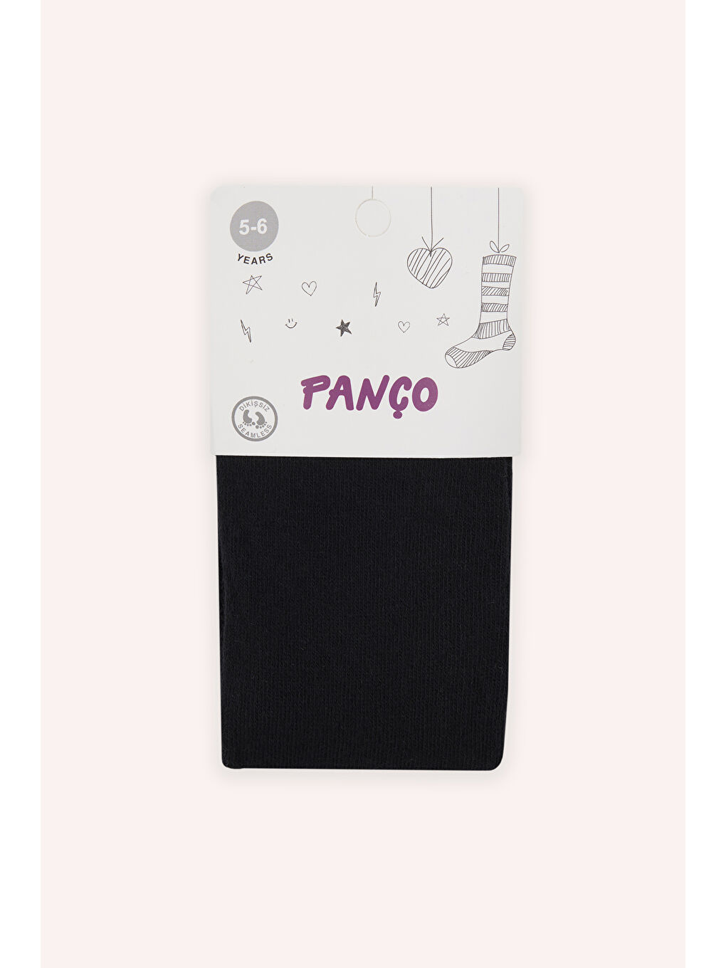 Kız Çocuk Pamuklu Siyah Külotlu Çorap
