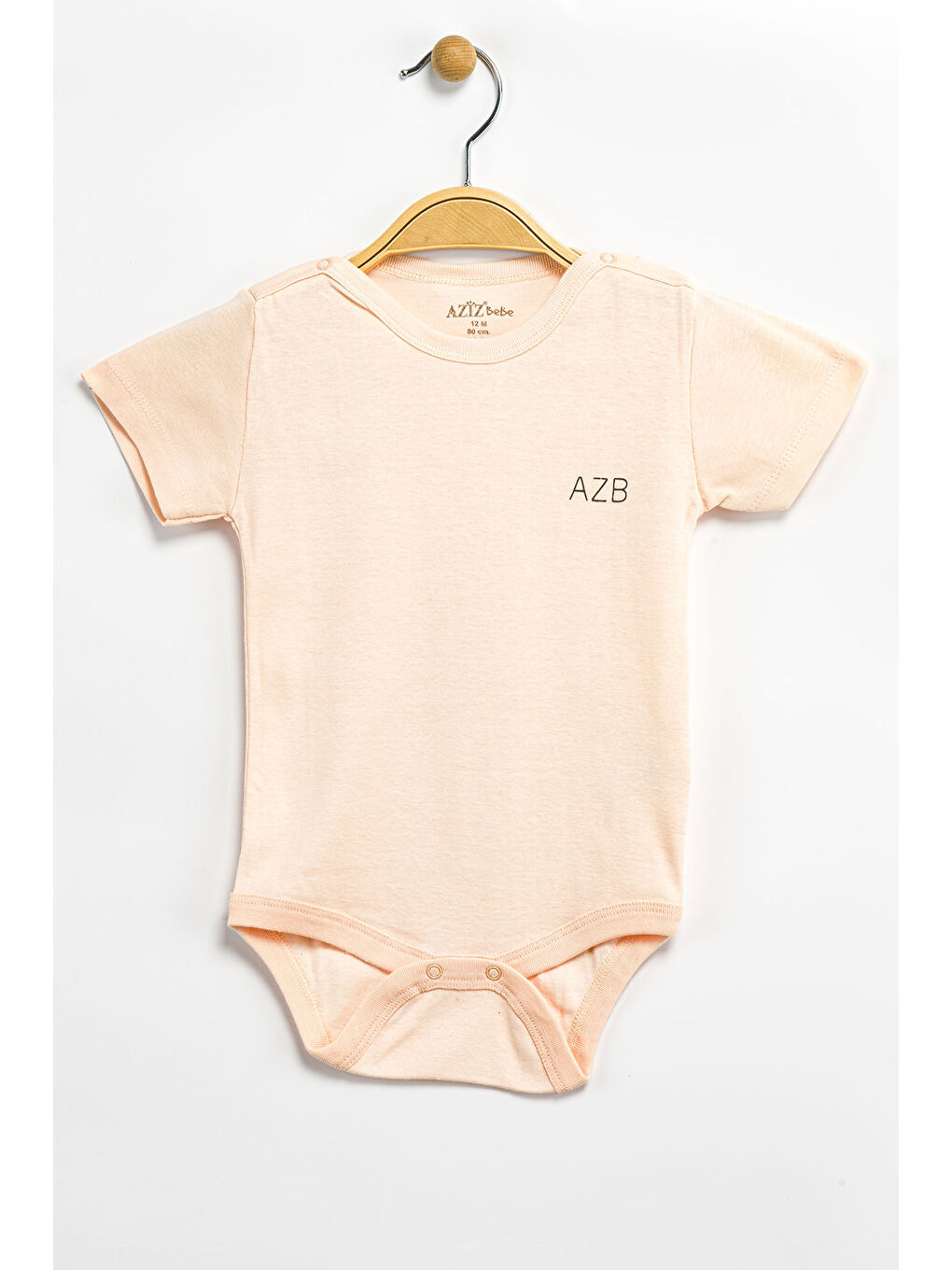 Pembe Erkek Kız Bebek Çıtçıtlı % 100 Pamuk Body & Zıbın