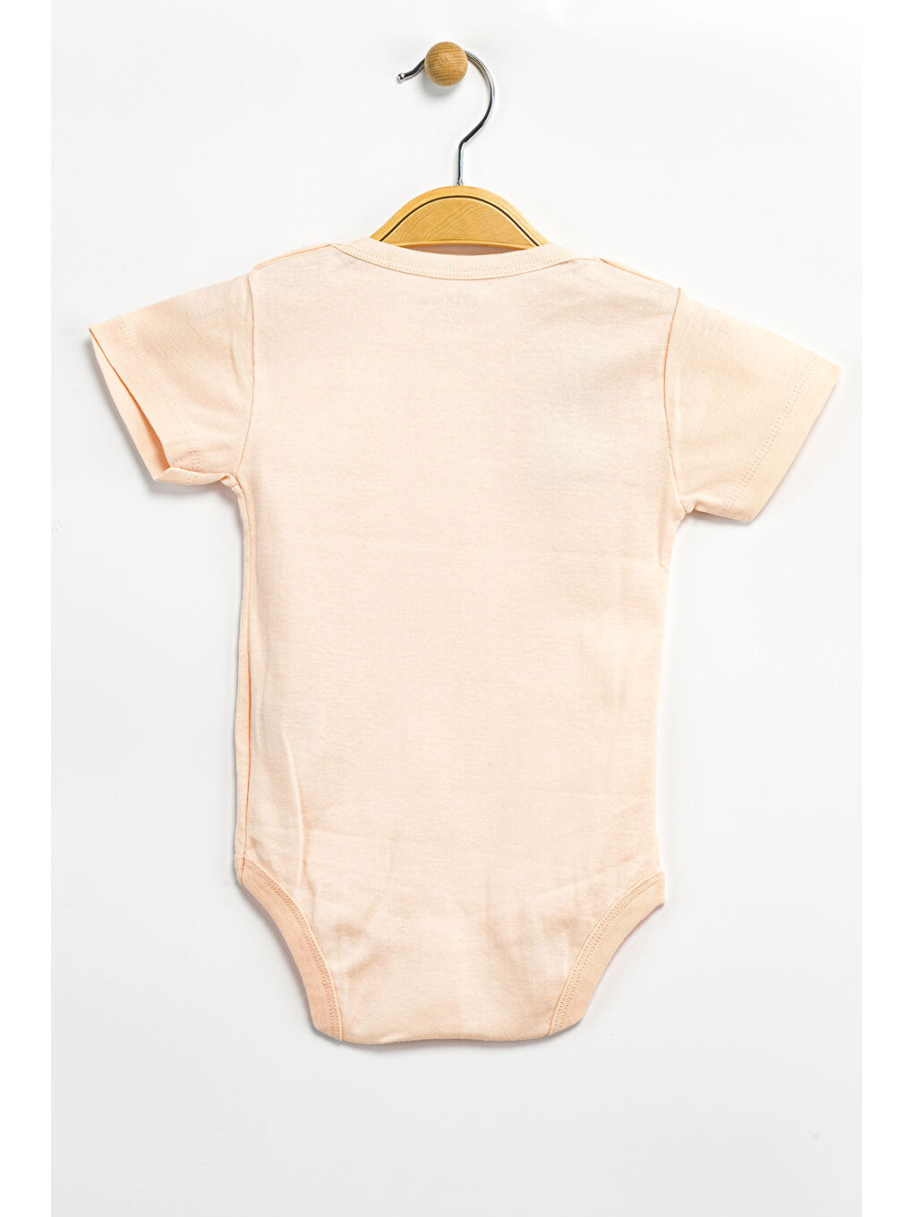 Pembe Erkek Kız Bebek Çıtçıtlı % 100 Pamuk Body & Zıbın-1