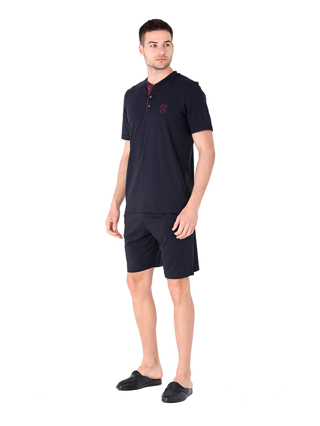 Lacivert Şort Pijama Takımı LACİVERT-1