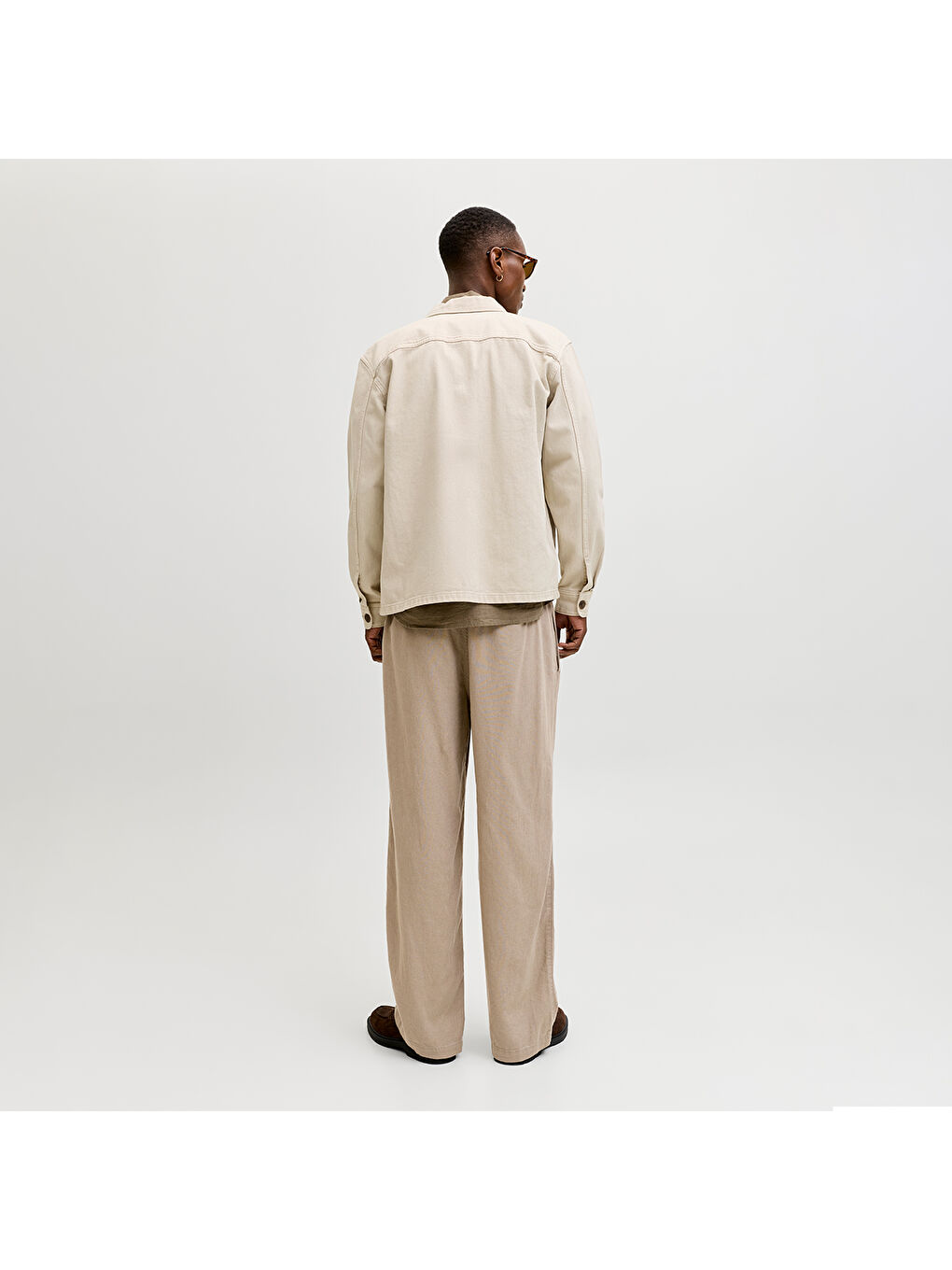 Bill Andros Vis Linen Blend Jogger Erkek Bej Pantolon-2