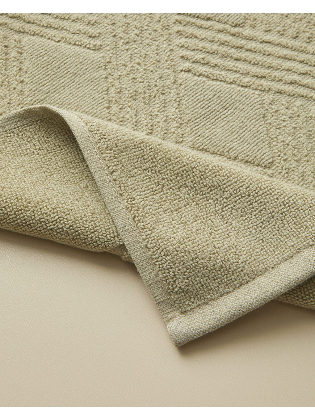 Chic Diamond Pamuk Ayak Havlusu 50x70 cm Açık Yeşil-1