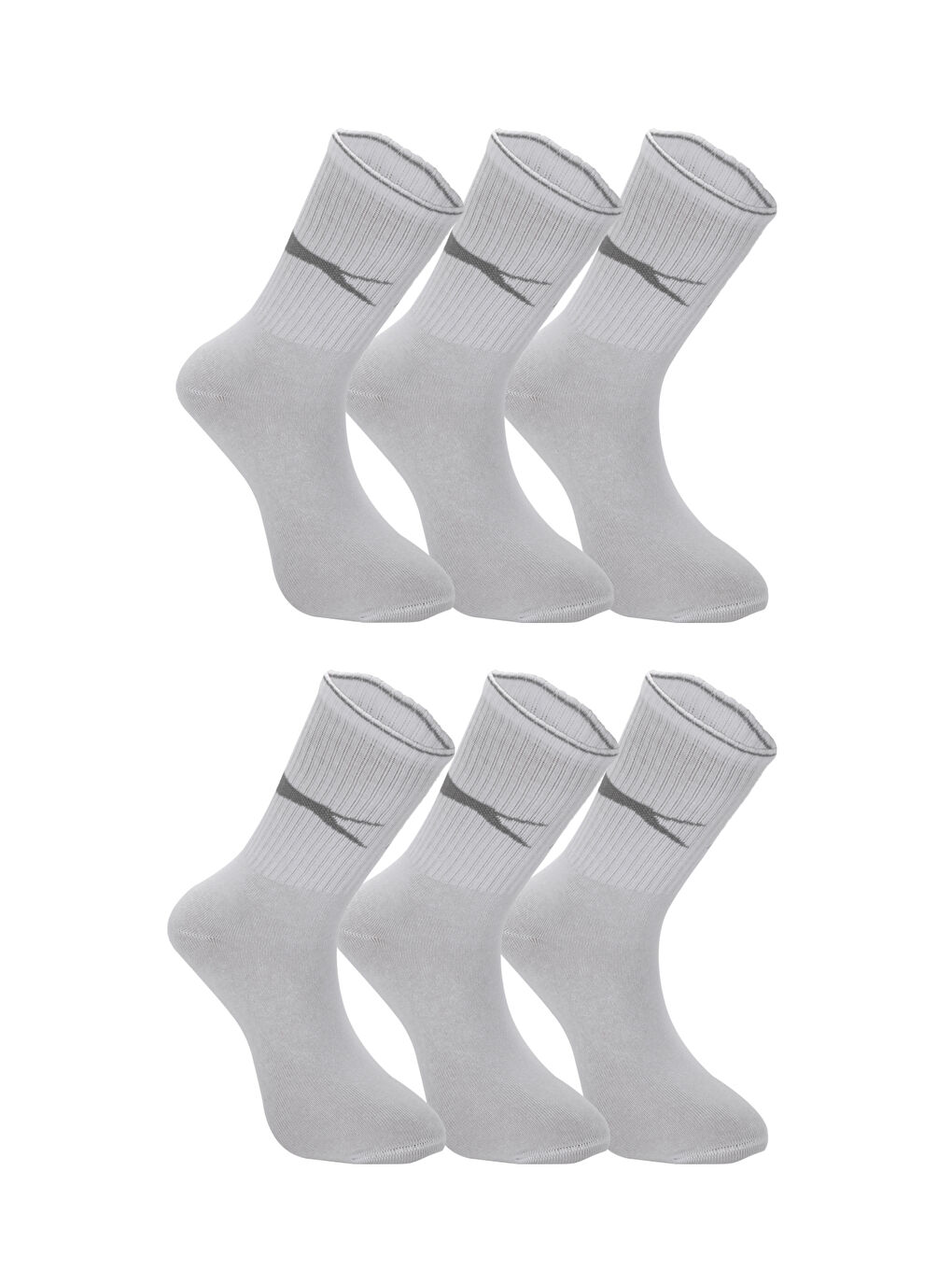 JAGO 6 lı Set Erkek Beyaz Çorap