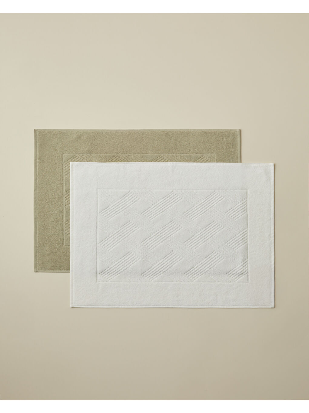 Chic Diamond Pamuk Ayak Havlusu 50x70 cm Açık Yeşil-3