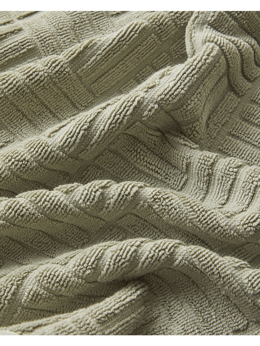 Yeşil Panera Pamuk Ayak Havlusu 50x85 cm Sage-2