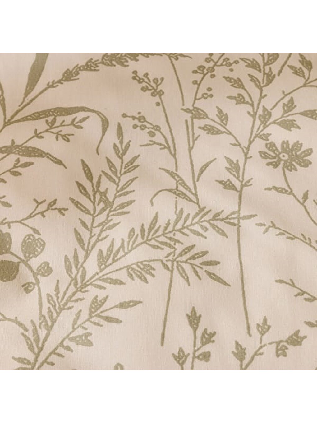 Lila Soft Zen Kolay Ütülenir Tek Kişilik Nevresim Takımı - Ekru / Yeşil-3