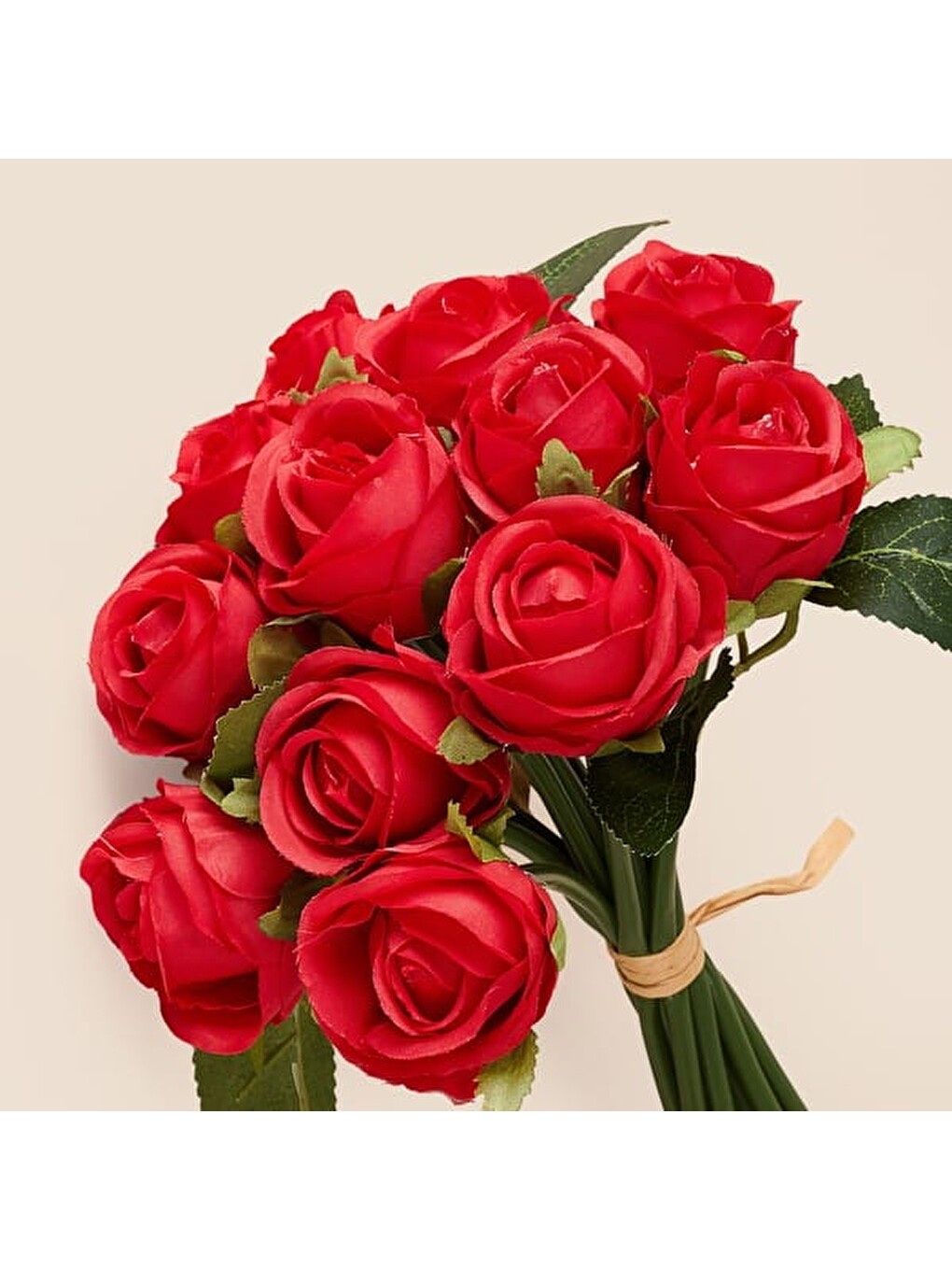 Deco Gül 12'li Buket Çiçek - Kırmızı - 27 cm-2