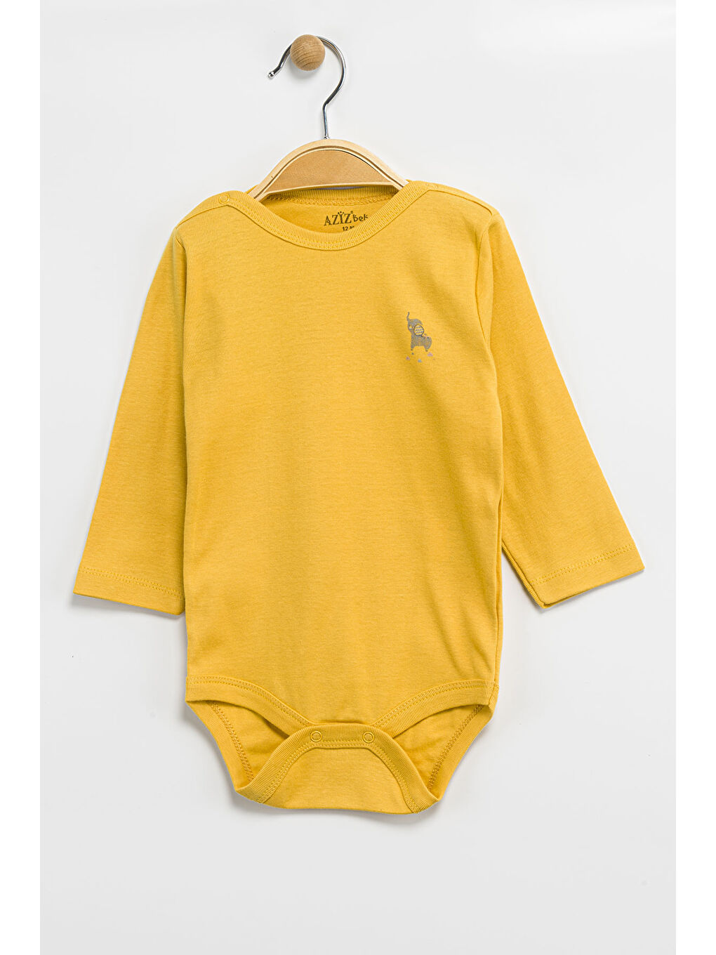 Kahverengi Erkek Kız Bebek Çıtçıtlı % 100 Pamuk Body & Zıbın 0 Ay - 12 Ay