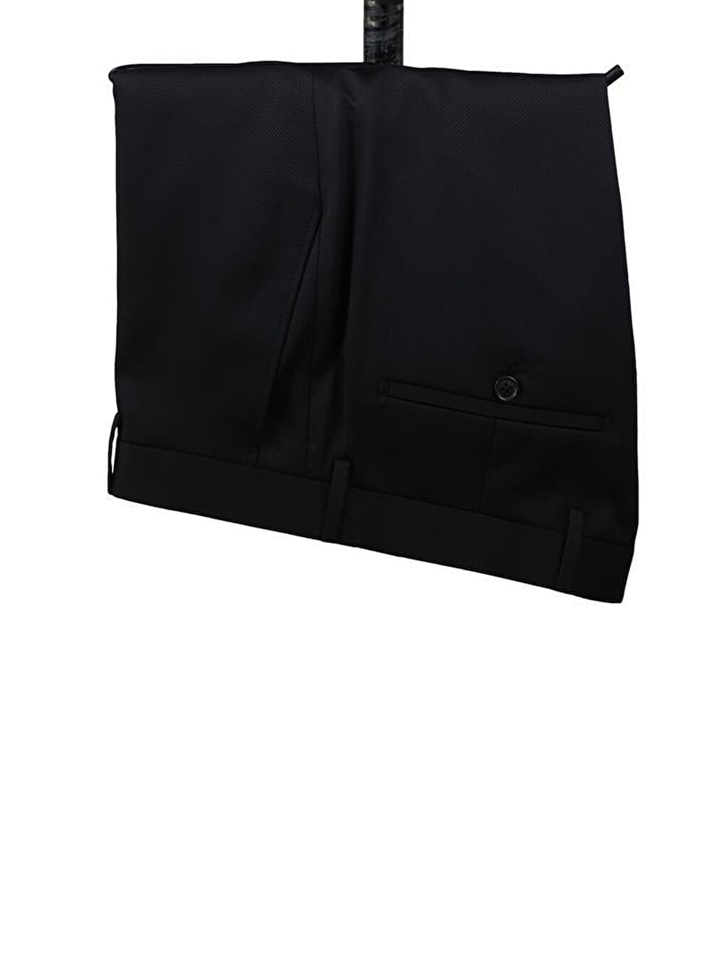 Siyah Armürlü Mono Yaka Astarlı Yelekli 6 Drop Slim Fit Smokin Damatlık 1001220205-3