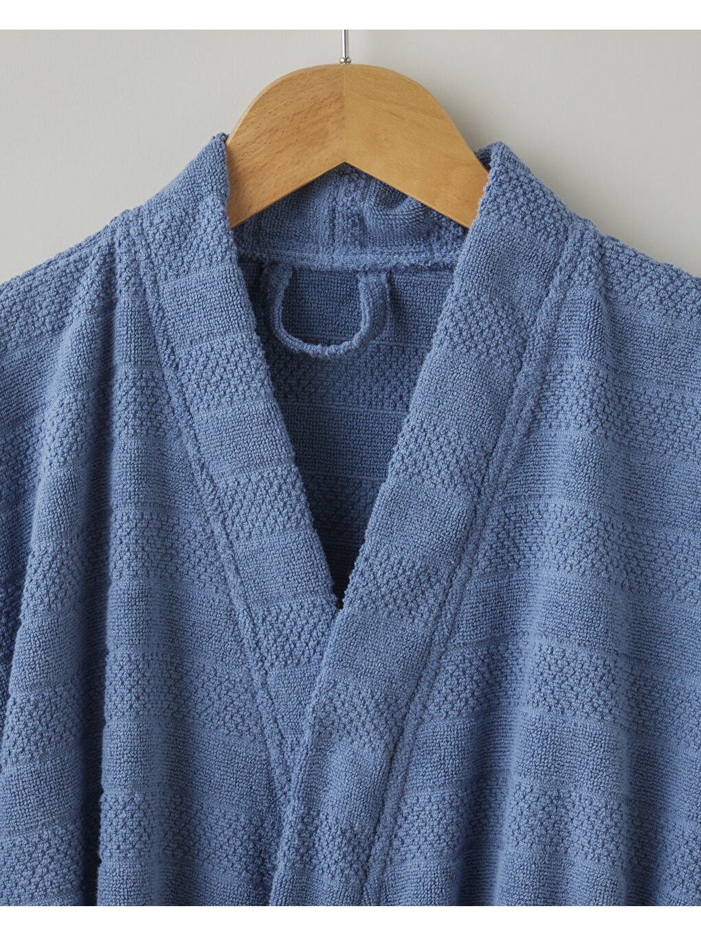 Sandy Stripe Pamuk Bornoz S-M Lacivert-1