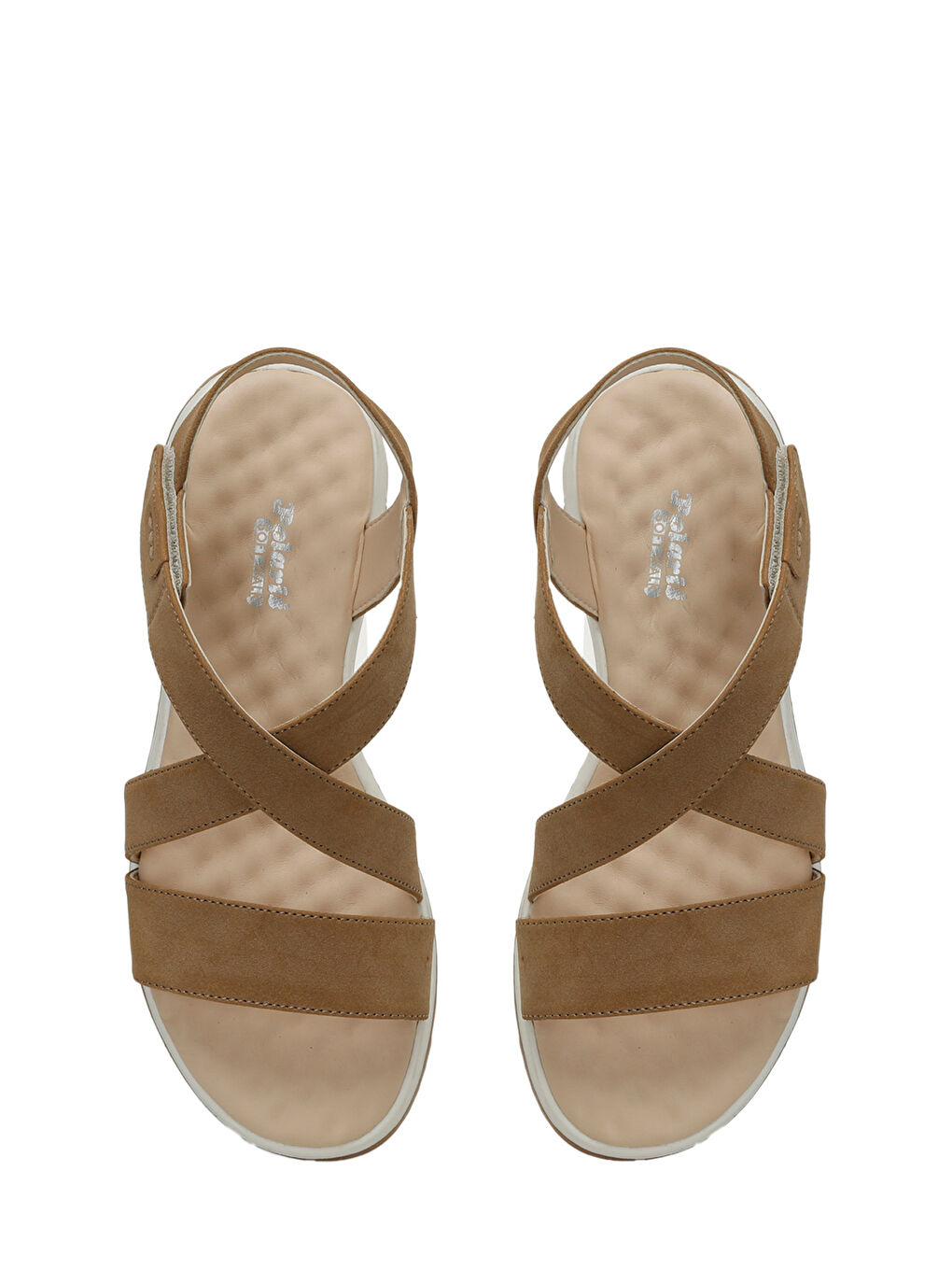 Kahverengi 321822.Z 4FX CAMEL. Kadın Spor Sandalet-3