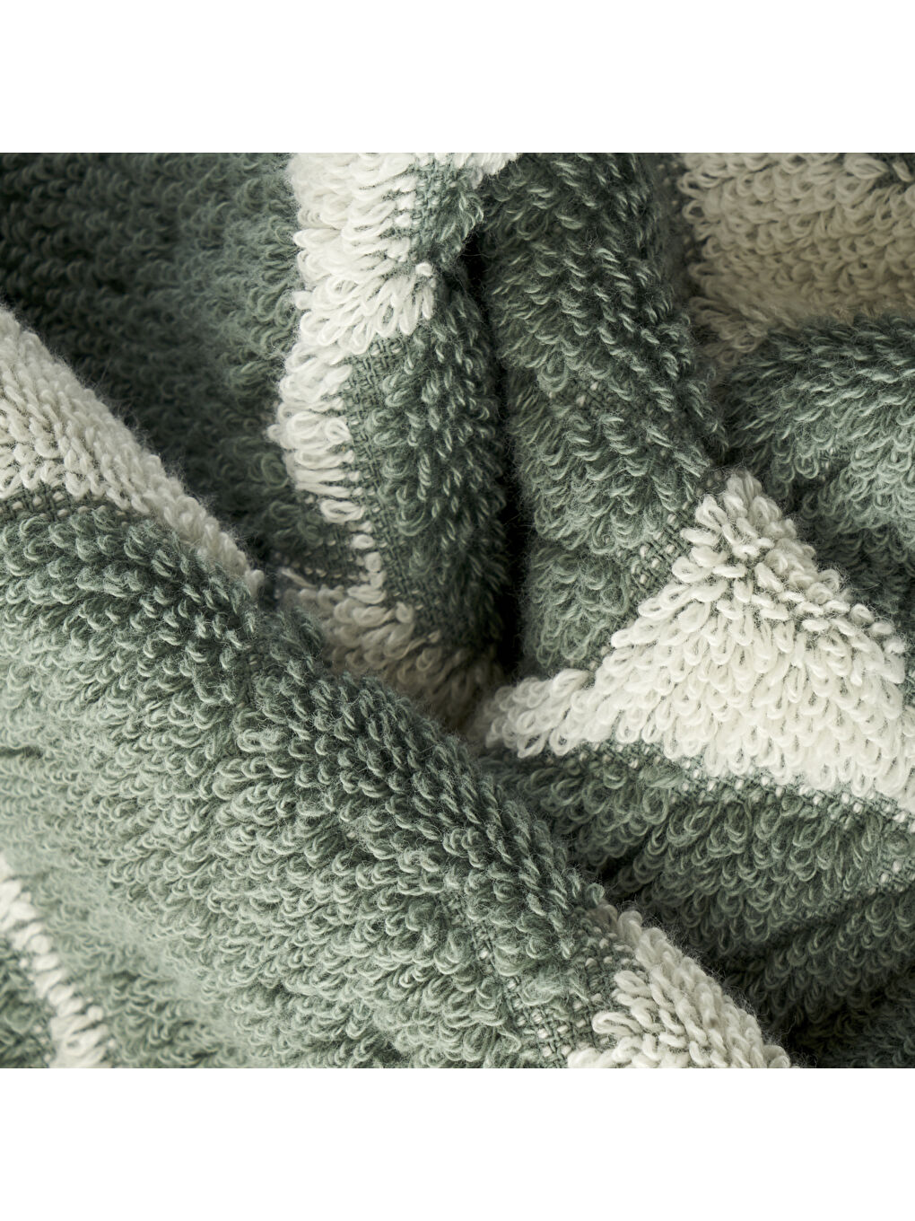 %100 Pamuk Monstera Yüz Havlusu Yeşil (50x70 cm)-1